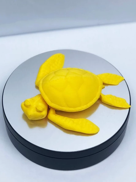 3D Hareketli Kaplumbağa Figürlü Oyuncak - Sarı - Resim 5