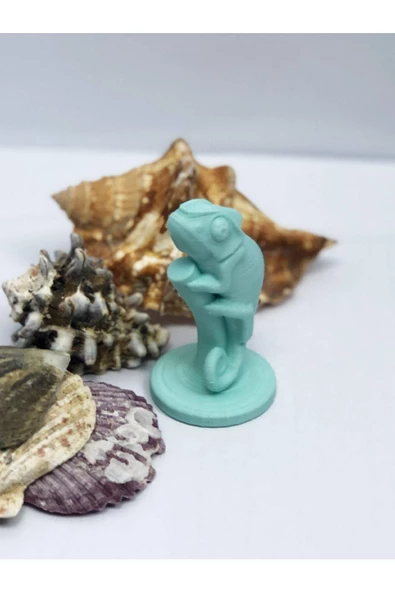 3D Bukalemun Figürlü Biblo / Oyuncak - 3