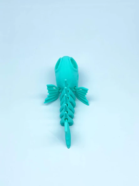 3D Hareketli Balık Figürlü Oyuncak - Turkuaz - 7