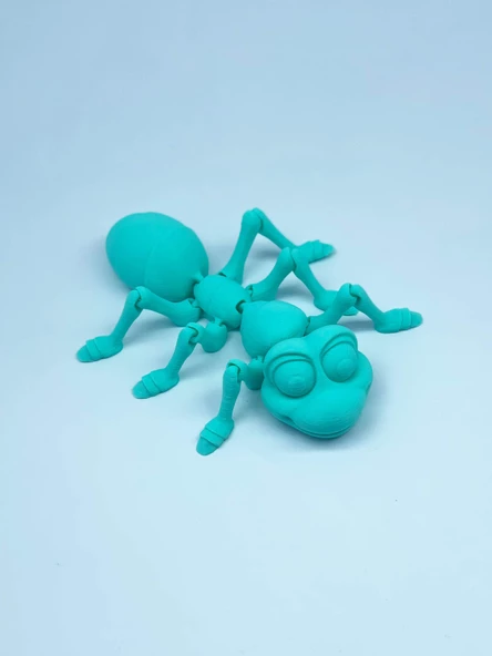 3D Hareketli Karınca Figürlü Oyuncak - Turkuaz - 3
