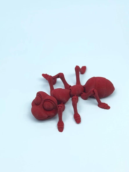 3D Hareketli Karınca Figürlü Oyuncak - Kırmızı - Resim 4