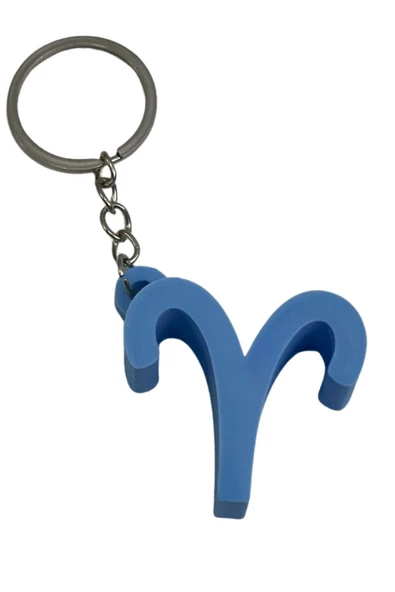 Koç Burcu Anahtarlık Mavi ürün görseli 1
