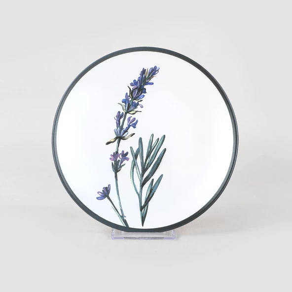 Keramika Keraart Çiçek Bahçesi Pasta Tabağı 20 Cm 6 Adet - 18938-39-40-41-42-43 - 6
