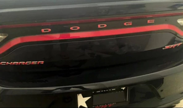 DK Tuning Dodge Bagaj Kırmızı ABS 3M 3D Yazı Logo Amblem - 4