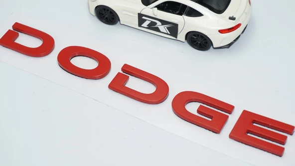 DK Tuning Dodge Bagaj Kırmızı ABS 3M 3D Yazı Logo Amblem - 3