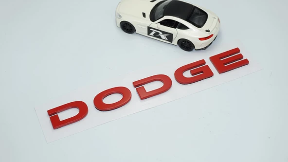 DK Tuning Dodge Bagaj Kırmızı ABS 3M 3D Yazı Logo Amblem - 2