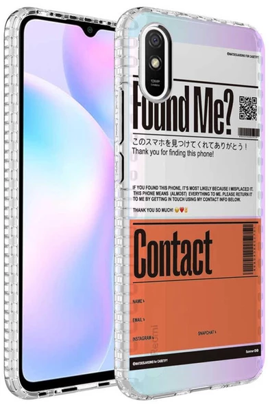 Xiaomi Redmi 9A Kılıf Airbag Kenarlı Renkli Desenli Elegans - 7