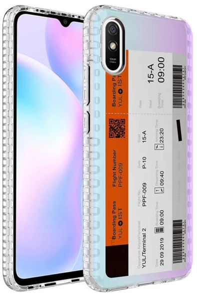 Xiaomi Redmi 9A Kılıf Airbag Kenarlı Renkli Desenli Elegans - 10