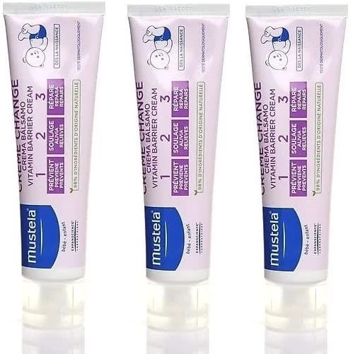 Mustela Vitamin Barrier 1.2.3 50 ml 3'lü Pişik Kremi