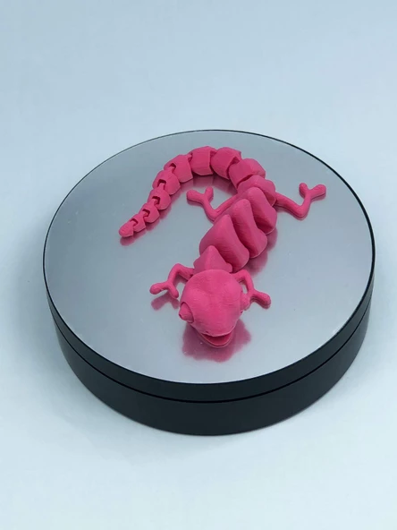 3D Hareketli Bukalemun Figürlü Oyuncak - Pembe - Resim 7