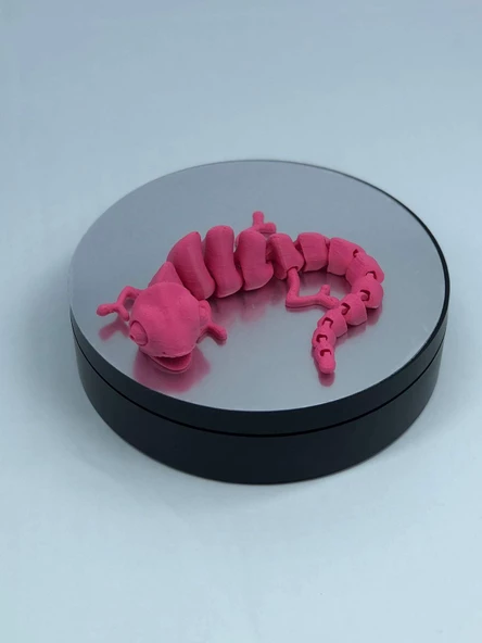 3D Hareketli Bukalemun Figürlü Oyuncak - Pembe - Resim 2