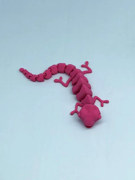 3D Hareketli Bukalemun Figürlü Oyuncak - Pembe - Resim 5