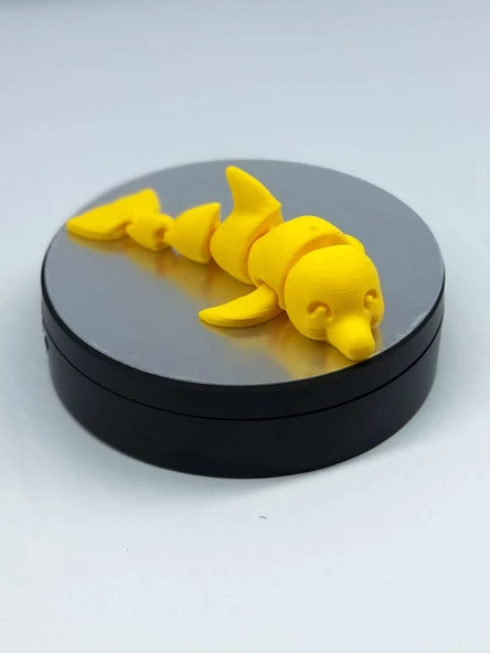 3D Hareketli Yunus Figürlü Oyuncak - Sarı - Resim 4