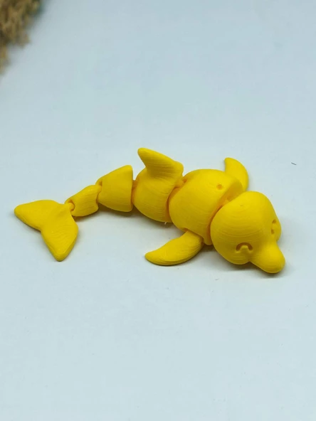3D Hareketli Yunus Figürlü Oyuncak - Sarı - Resim 5
