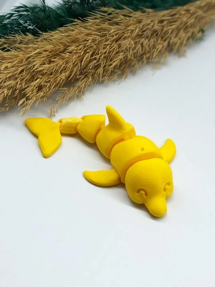 3D Hareketli Yunus Figürlü Oyuncak - Sarı ürün görseli 1