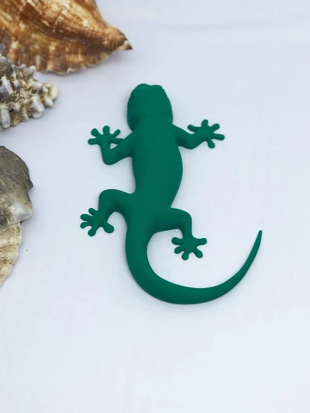 3D Kertenkele Gecko Figürlü Model Oyuncak - Yeşil - 2