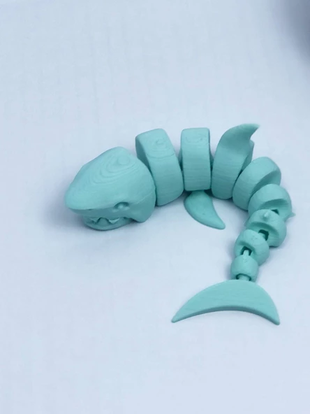 3D Hareketli Köpek Balığı Figürlü Oyuncak - Turkuaz - Resim 7