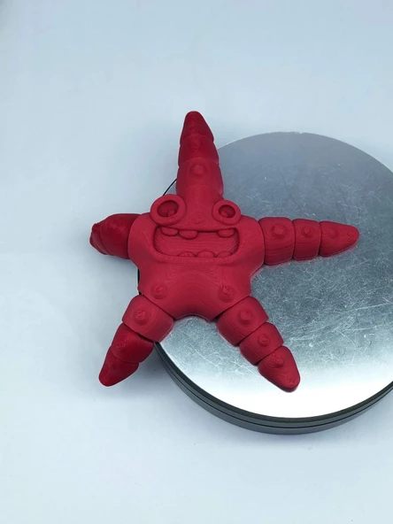 3D Hareketli Deniz Yıldızı Oyuncak - Kırmızı - 4