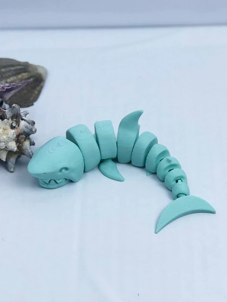 3D Hareketli Köpek Balığı Figürlü Oyuncak - Turkuaz ürün görseli 1