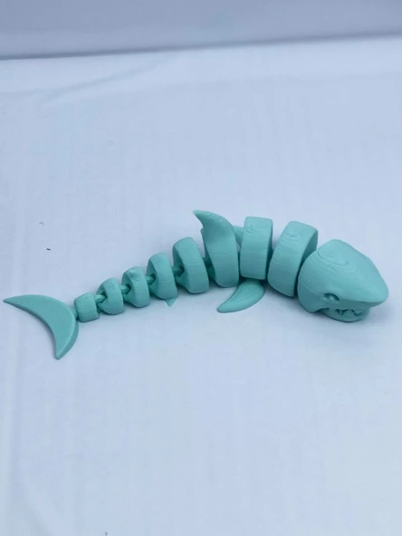 3D Hareketli Köpek Balığı Figürlü Oyuncak - Turkuaz - Resim 3