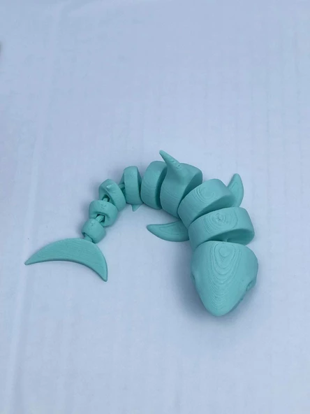 3D Hareketli Köpek Balığı Figürlü Oyuncak - Turkuaz - Resim 2