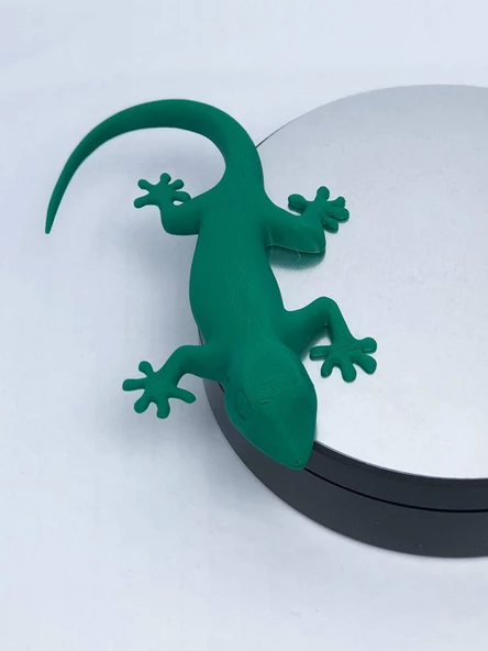 3D Kertenkele Gecko Figürlü Model Oyuncak - Yeşil - 8