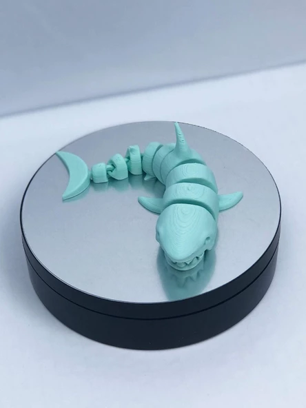 3D Hareketli Köpek Balığı Figürlü Oyuncak - Turkuaz - Resim 4