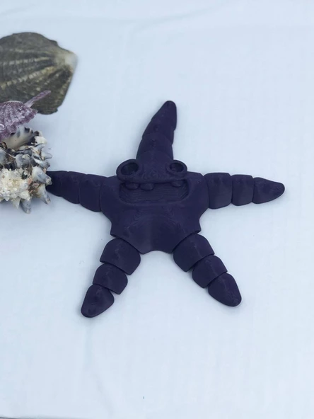 3D Hareketli Deniz Yıldızı Oyuncak - Mor - Resim 3