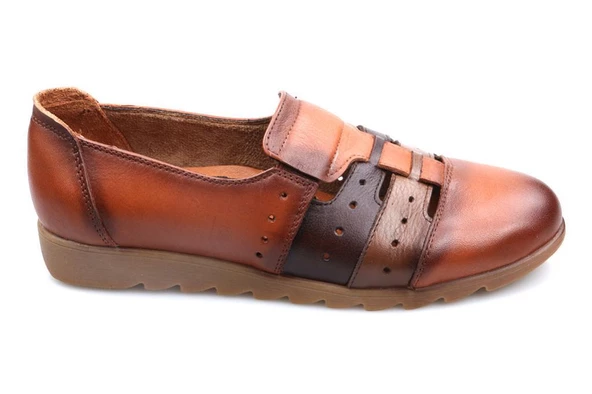 Scavia Orto pedik Günlük Bayan Deri Ayakkabı - 5