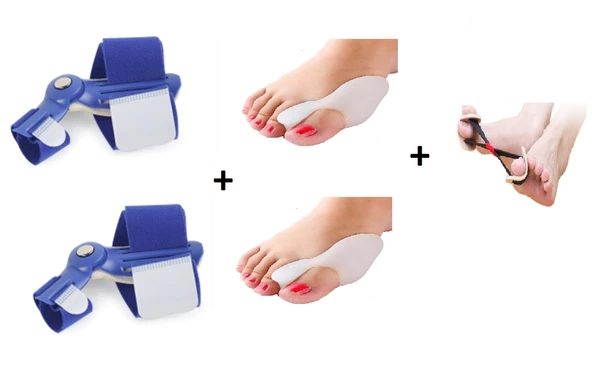 Halluks Valgus Ayak Başparmak Düzeltici Gece Ateli Ve Bunyon Mavi Full Set - 2
