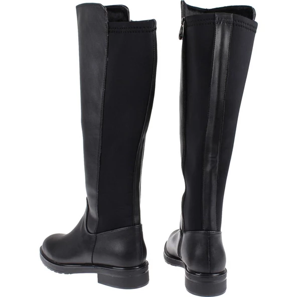 BEETY 22BK39.6004 DÜZ TOPUK STREÇ DETAYLI KADIN ÇİZME - 6