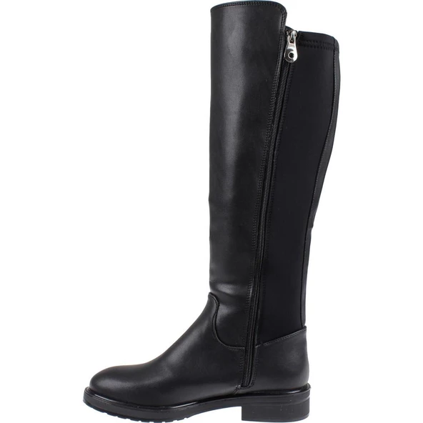 BEETY 22BK39.6004 DÜZ TOPUK STREÇ DETAYLI KADIN ÇİZME - 5