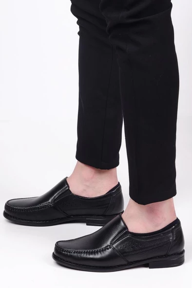 Tardelli 060 Ortapedik Siyah Erkek Günlük Deri Ayakkabı - Resim 2