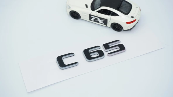 DK Tuning C 65 Bagaj Gri Siyah ABS Yazı Logo Benz İle Uyumlu - 3