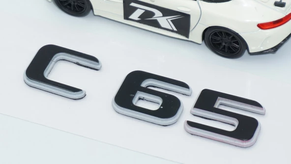 DK Tuning C 65 Bagaj Gri Siyah ABS Yazı Logo Benz İle Uyumlu - 4
