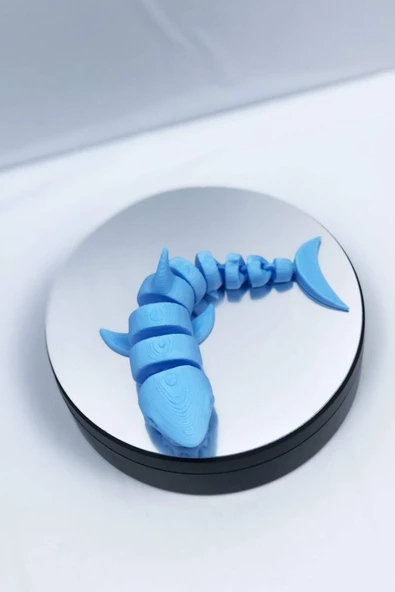 3D Hareketli Köpek Balığı Figürlü Oyuncak - Mavi - Resim 5