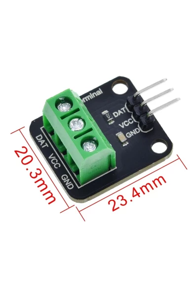 DS18B20 Dijital Sıcaklık Sensörü Modülü 3-Pin - Resim 6