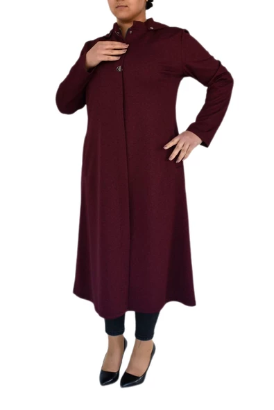 Kadın Kışlık Cepli Fermuarlı Kap Kapüşonlu Tunik BGL-ST02346 - 3