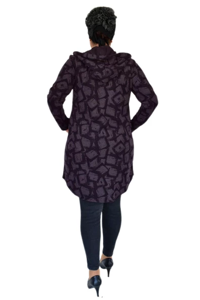 Kadın Mevsimlik Hırka Kapüşonu Dügmeli 9395 BGL-ST02265 - Resim 6