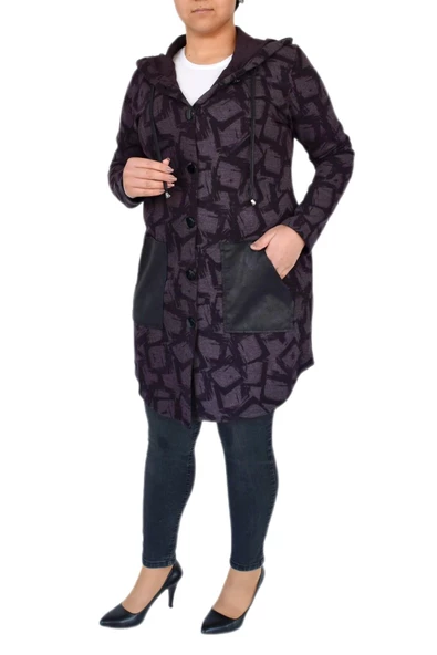 Kadın Mevsimlik Hırka Kapüşonu Dügmeli 9395 BGL-ST02265 ürün görseli