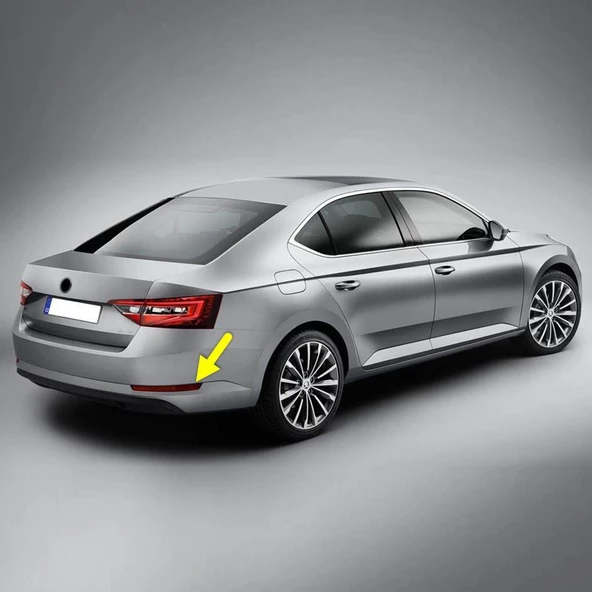 Skoda Superb 3 2015-2019 Arka Tampon Sağ Alt Reflektörü 3V5945106 - 2