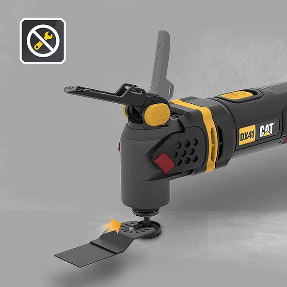CAT DX41B 18Volt Kömürsüz Profesyonel Çok Amaçlı Devir Ayarlı Raspalama+14 Adet Aksesuar (Akü Dahil Değildir) - 11