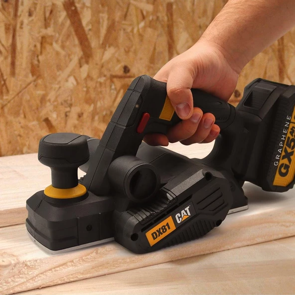 Cat Dx81b 18Volt 82Mm Çift Bıçaklı Kömürsüz Profesyonel Planya (Akü Dahil Değildir) - 9