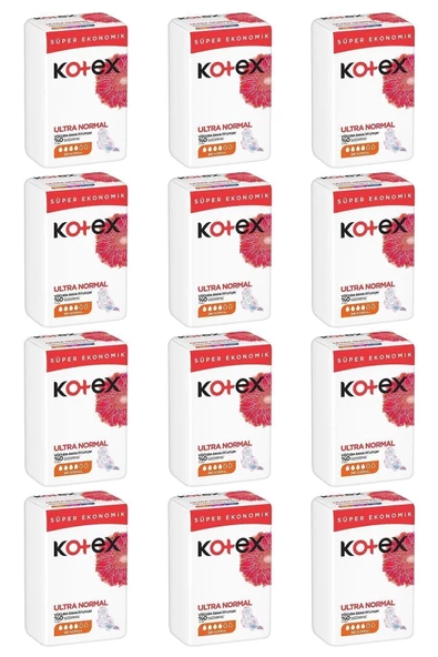 Kotex Hijyenik Ped Süper Normal 24'lü X 12paket 1 Koli