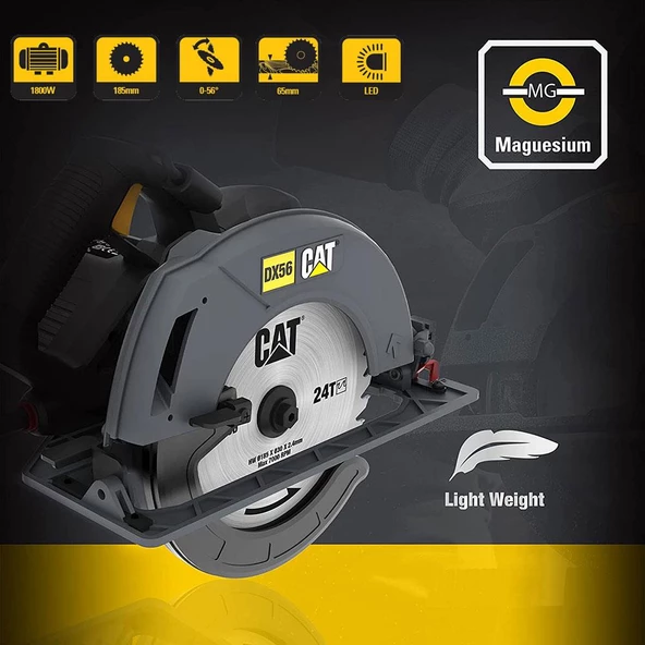 Cat Dx56 1800Watt 185Mm Profesyonel Daire Testere - 11