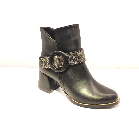 Ventes 269112Z Günlük Fermuarlı Taş Detaylı Kadın Bot