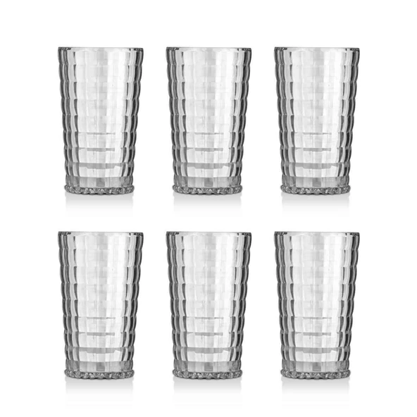 Akrilik Şeffaf 6'lı Uzun Bardak & Su Meşrubat Bardağı 750 ml ( Büyük Boy & Cam Değildir )