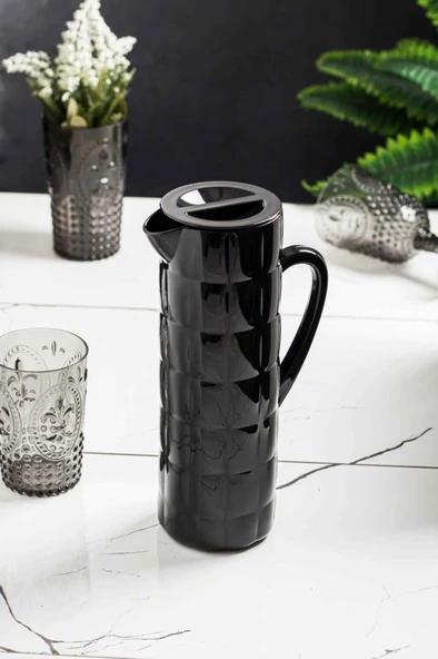 Arkilik Allegra 1,5 Lt Siyah Sürahi (Buzdolabı Kapak Rafına Sığar) - 3