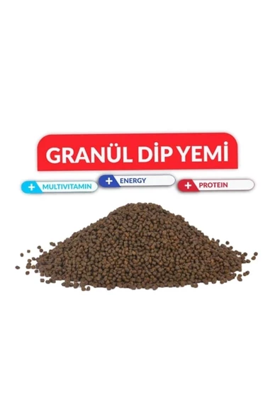 Granül Dip Yemi (3mm) 100Gr (Vatoz,Çöpçü,Semender,Japon,Koi)