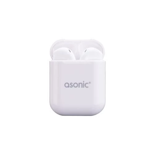 Asonic AS-TWS130 Beyaz Bluetooth Airpods Mikrofonlu Kulaklık